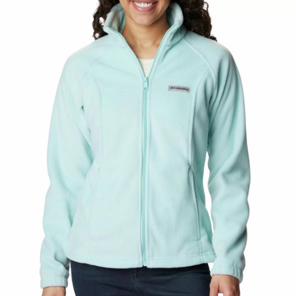 Columbia jacket fleece women’s jacket mint color full zipper jacket Columbia - Picture 5 of 5